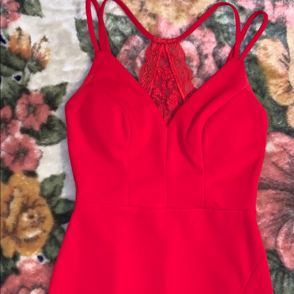 red dress